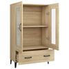 vidaXL Highboard Sonoma Oak 27.6"x12.2"x45.3" Engineered Wood