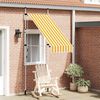vidaXL Retractable Awning Orange and White Stripes