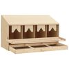 vidaXL Chicken Laying Nest Brown, Natural Wood Color