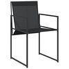 vidaXL Garden Dining Set Black
