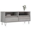 vidaXL TV Cabinet Grey Sonoma Engineered Wood, Iron Medium TV Cabinet
