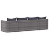 vidaXL Garden Sofa Set Set of 4 Grey