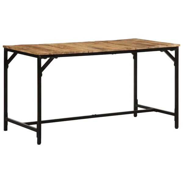 vidaXL Dining Table 55.1"x27.6"x29.5" Solid Wood Rough Mango