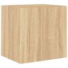 vidaXL TV Wall Cabinet Set of 2 Sonoma oak Engineered wood Medium