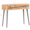 vidaXL Console Table Natural wood tones with grey
