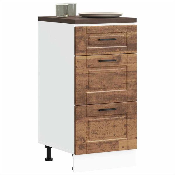 vidaXL Kitchen Base Cabinet Old wood Engineered wood Medium