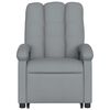 vidaXL Electric Stand Up Massage Recliner Chair Light Gray