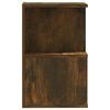 vidaXL Bedside Cabinet Set of 2 Smoked oak Engineered wood