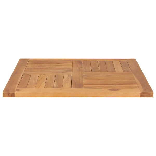 vidaXL Table Top Teak Solid teak wood 27.6 x 27.6 in Durable Table Top
