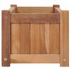 vidaXL Raised Bed Teak Wood Fine sanded teak wood 39.4 x 11.8 x 9.8 in