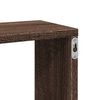 vidaXL Wall Shelf Brown Oak 65.9x7.1x26.8" Engineered Wood