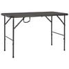 vidaXL Garden Table Brown