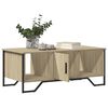 vidaXL Coffee Table Sonoma Oak Engineered wood, Metal Medium