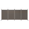 vidaXL 4-Panel Room Divider Anthracite 136.2"x70.9" Fabric