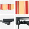 vidaXL Retractable Awning Manual Yellow and Orange 500x300 cm fabric