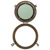 vidaXL&nbsp;Porthole Mirror&nbsp;Wall Hanging&nbsp;&Oslash;15"&nbsp;Aluminum and Glass