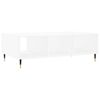 vidaXL Coffee Table White Engineered Wood, Iron Medium Coffee Table