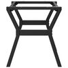 vidaXL Coffee Table Leg Black Powder-coated steel 31.5x15.7x16.9 in