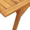 vidaXL Dining Set Natural Wood Solid Acacia wood 3 Piece Set Foldable