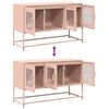 vidaXL TV Cabinet Pink Cold-rolled Steel Small TV Cabinet Rectangular