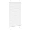 vidaXL Pleated Blind White 100% Polyester 29.5 x 39.4 in