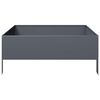 vidaXL Garden Raised Bed Anthracite Steel Medium Durable