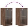 vidaXL Wall Cabinet Brown Oak Engineered wood Standard Wall Cabinet
