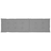 vidaXL Deck Chair Natural wood, Grey cushion