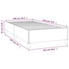 vidaXL Bed Frame Light Gray 100% polyester, plywood, engineered wood Twin