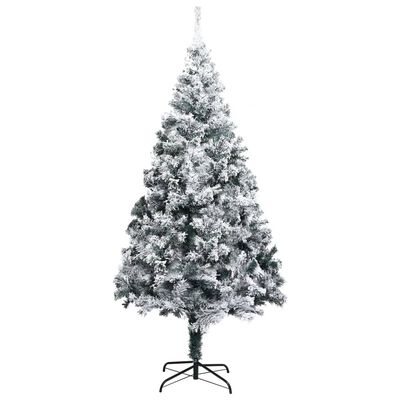 vidaXL Artificial Christmas Tree with LEDs&Ball Set Green 82.7" PVC