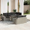 vidaXL Garden Sofa Set Light grey