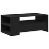 vidaXL Coffee Table Black Oak 40.16 x 21.65 x 17.13 in Engineered Wood