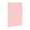 vidaXL Pleated Blind Pink 100% Polyester 35.4 x 39.4 in