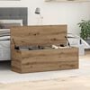 vidaXL Storage Box with Storage Artisan Oak 40.16 x 13.78 x 13.78 in