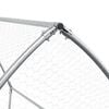 vidaXL Rabbit Hutch Silver Galvanized Steel Large Rabbit Hutch