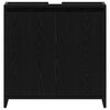vidaXL Bathroom Cabinet Black Oak Engineered Wood Medium