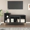 vidaXL TV Cabinet Black Engineered wood 39.4 in x 13.8 in x 21.7 in
