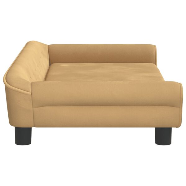 vidaXL Kids Sofa Brown 39.4x19.7x10.2" Velvet