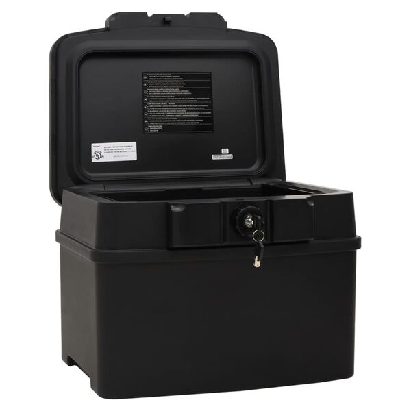 vidaXL Safe Box Black 17.3"x14.6"x13.4"