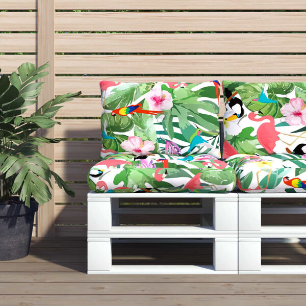 vidaXL Pallet Cushion Multicolour Oxford fabric (100% polyester)
