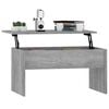 vidaXL Coffee Table Grey Sonoma Engineered Wood 31.5x19.9x16.3 in