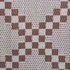 vidaXL Outdoor Rug Brown Polypropylene 55 x 79 in Pattern Outdoor Rug
