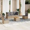vidaXL Garden Sofa Set Mix Beige