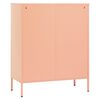 vidaXL Storage Cabinet Pink 31.5"x13.8"x40" Steel