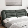 vidaXL Headboard Cushion Dark grey 100% Polyester 72 in King