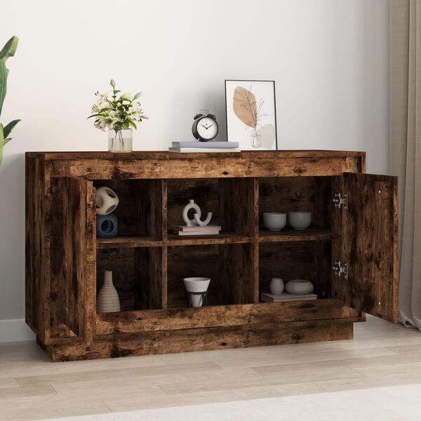 vidaXL Sideboard Smoked Oak Engineered Wood Medium Sideboard
