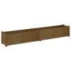 vidaXL Planter Honey brown Solid pine wood Large Stackable Planter