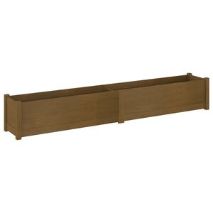 vidaXL Planter Honey brown Solid pine wood Large Stackable Planter