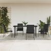 vidaXL Garden Dining Set Black, Anthracite