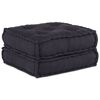vidaXL Pouffe Anthracite 100% cotton, 70% recycled cotton, 30% foam